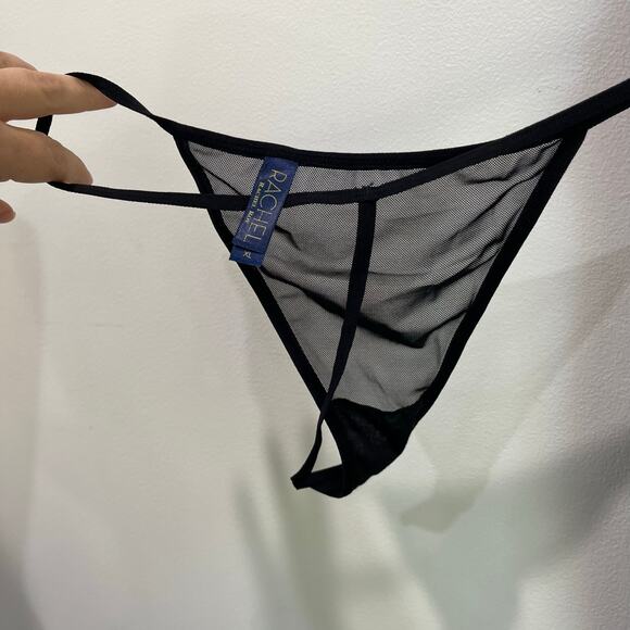 Rachel Rachel Roy Lingerie Set Black Babydoll Teddy + G-String XL NWOT - Picture 9 of 9